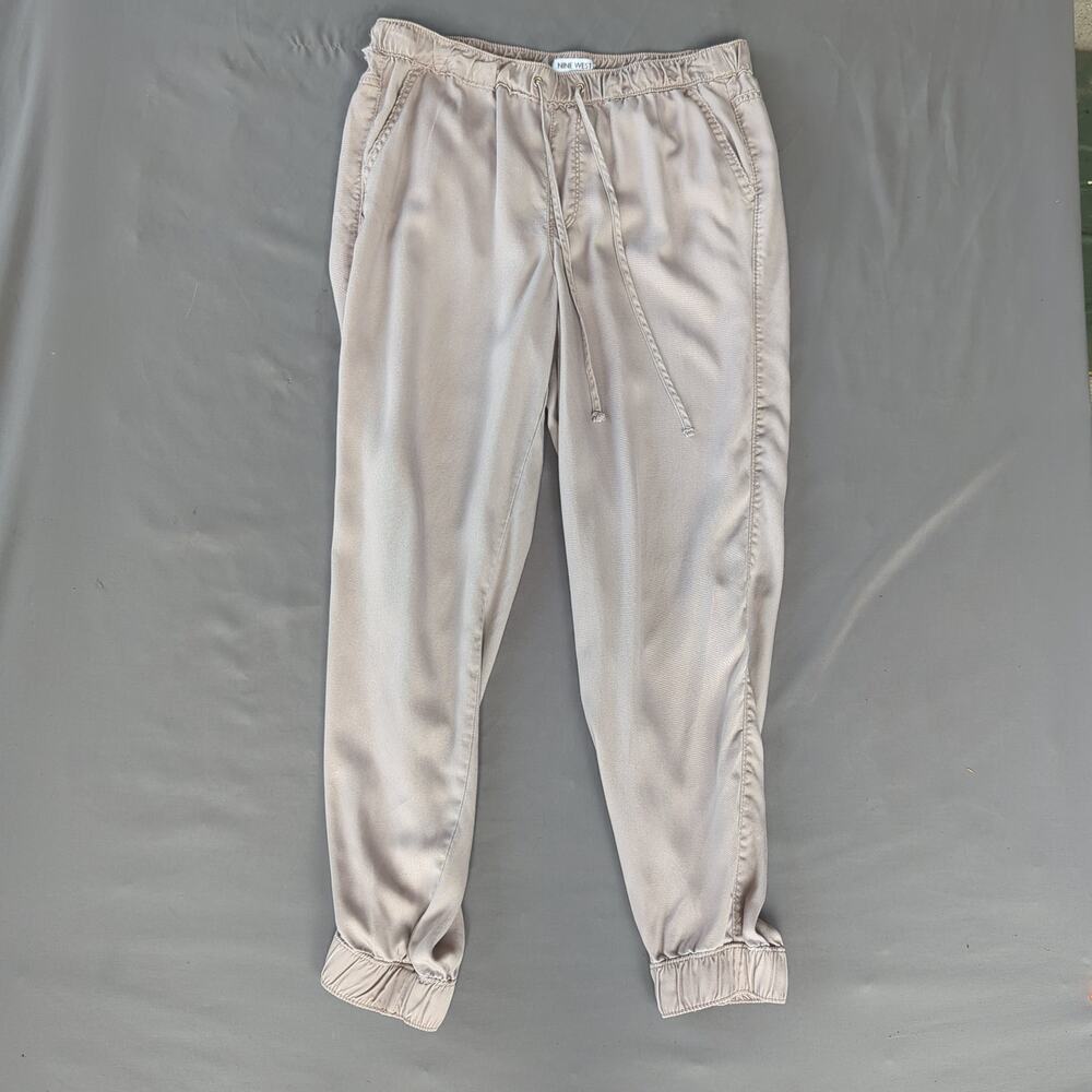 Nine West Easy Jogger Beige Pull On Pants Women's M